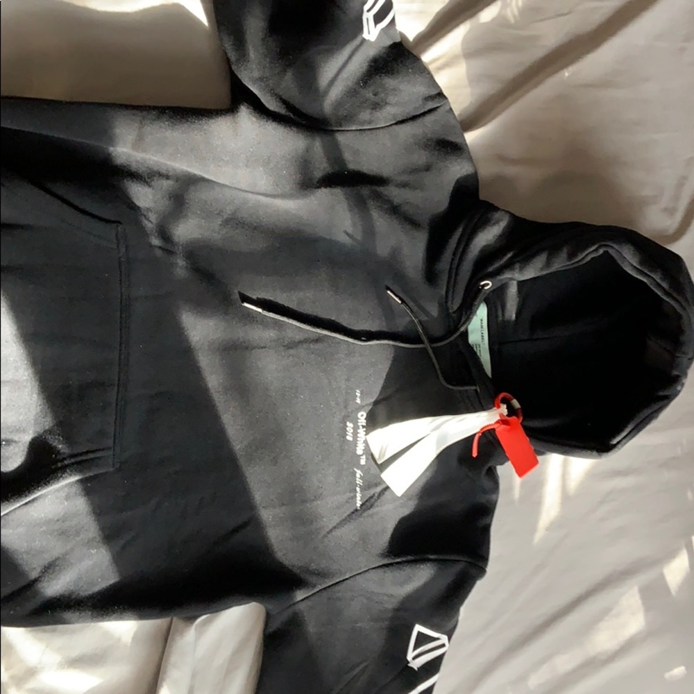 Off-white winter hoodie